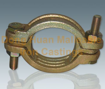 Yellow-double bolt clamp