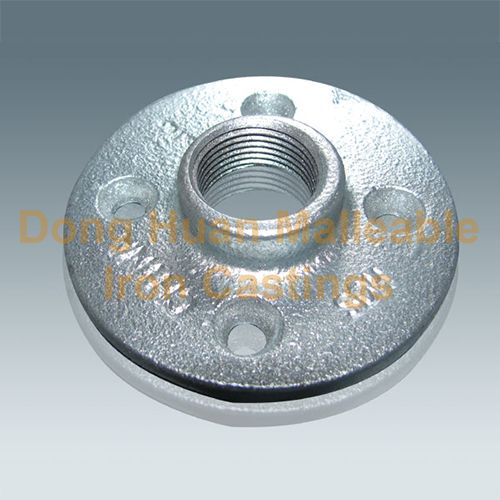 DIN Malleable Iron 321 Round flange,  with 4 bolt holes